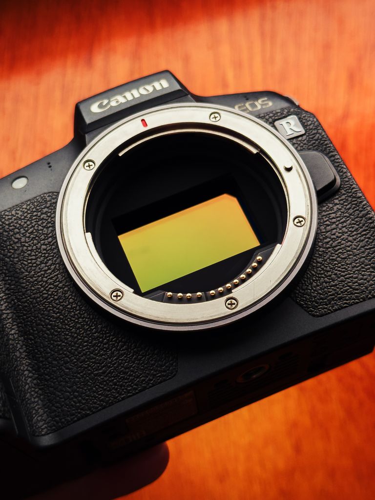 Detailed close-up of a camera sensor, perfect for photography and technology websites.